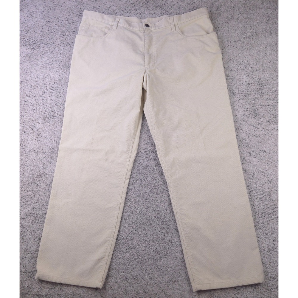 Loro Piana Pants Mens 42x30 Corduroy 5 Pocket Jeans Chino Straight Leg Cream